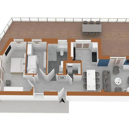 Shanti-suite Mit Dachterrasse, Kamin & Sauna Am Krakower