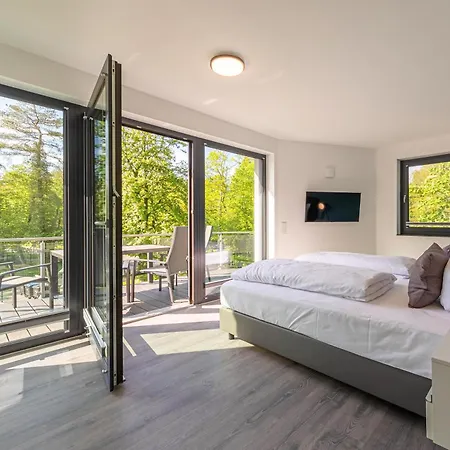 公寓 Shanti-suite Mit Dachterrasse, Kamin & Sauna Am Krakower 克拉科夫西