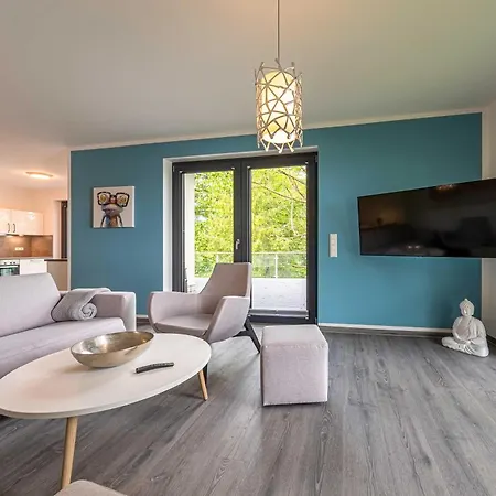 Shanti-suite Mit Dachterrasse, Kamin & Sauna Am Krakower 克拉科夫西